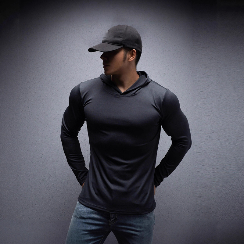 🔥NIEUW MODEL 2026 - 60% KORTING 💪 Stretch-fit fitnesshoodie met lange mouwen voor heren