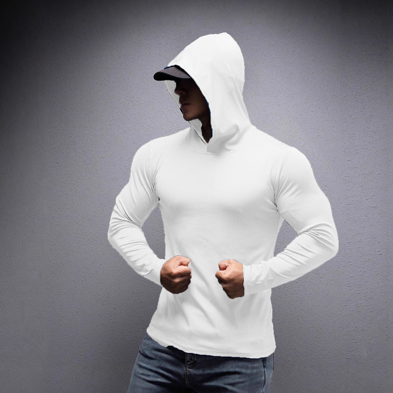 🔥NIEUW MODEL 2026 - 60% KORTING 💪 Stretch-fit fitnesshoodie met lange mouwen voor heren