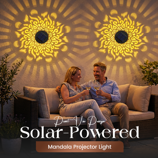 ☀️NIEUWE AANWINSTEN 2026 - 60% KORTING☀️ Mandala-projectorlamp op zonne-energie