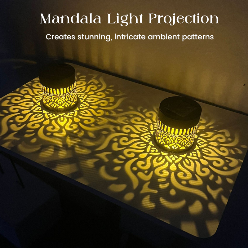 ☀️NIEUWE AANWINSTEN 2026 - 60% KORTING☀️ Mandala-projectorlamp op zonne-energie