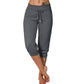 👖60% KORTING! 🔥Cropped joggingbroek met trekkoord in de taille – Zachte polyester, capri-lengte & zijzakken (6 kleuren, S–3XL) 👖🌸