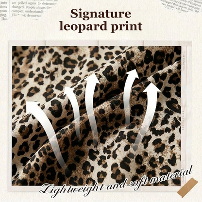 👚60% KORTING! 🐆 Damesblouse met luipaardprint en contrasterend mesh – Lange mouwen, aansluitend model en perfect voor zowel kantoor als avondje uit ✨