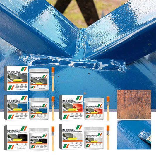 🥳HETE UITVERKOOP 2026🥳⚙️60% KORTING! Multifunctionele roestomvormer – Aanbrengen met een kwast, roest is verdwenen. Grondverfklare afwerking. Perfect voor auto's, hekken en tuinmeubelen. 🌧️🔩