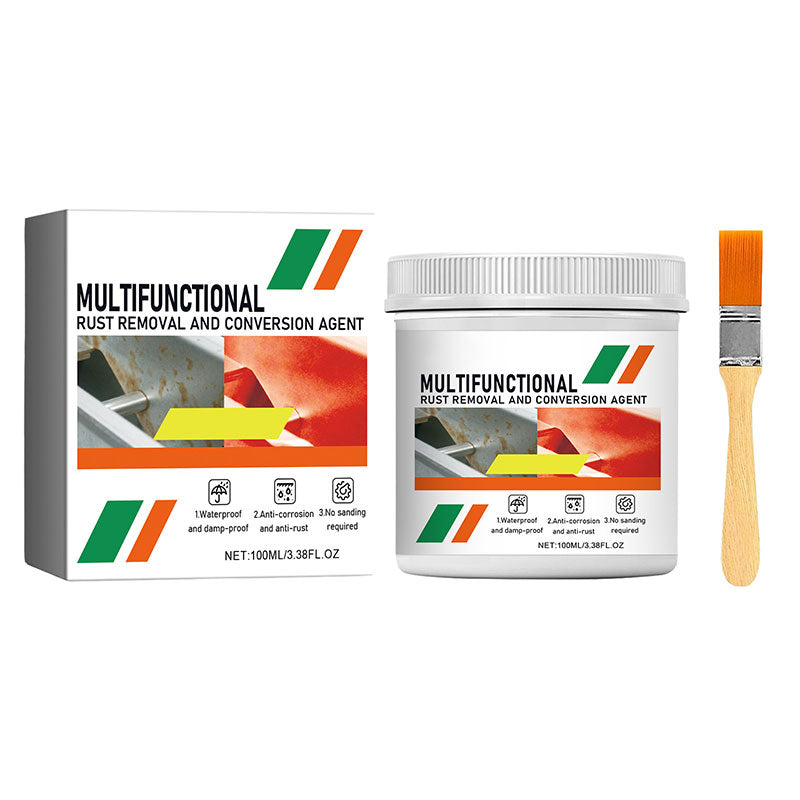 🥳HETE UITVERKOOP 2026🥳⚙️60% KORTING! Multifunctionele roestomvormer – Aanbrengen met een kwast, roest is verdwenen. Grondverfklare afwerking. Perfect voor auto's, hekken en tuinmeubelen. 🌧️🔩