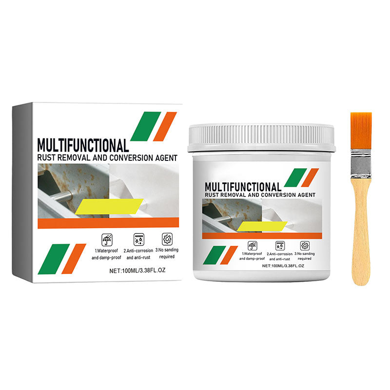 🥳HETE UITVERKOOP 2026🥳⚙️60% KORTING! Multifunctionele roestomvormer – Aanbrengen met een kwast, roest is verdwenen. Grondverfklare afwerking. Perfect voor auto's, hekken en tuinmeubelen. 🌧️🔩