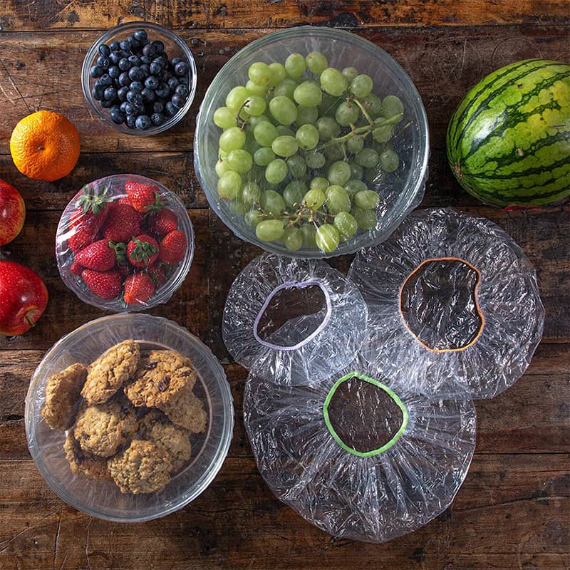 🥗 100 Stuks Elastische Voedingsovertrekken – Houd Voedsel Langer Vers & Bespaar Tijd ✨