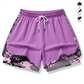 🏃‍60% KORTING OP 2-IN-1 SPORTSHORTS! 🔥 Ademende stof, camouflagevoering en zakken voor dames🏃‍♀️✨