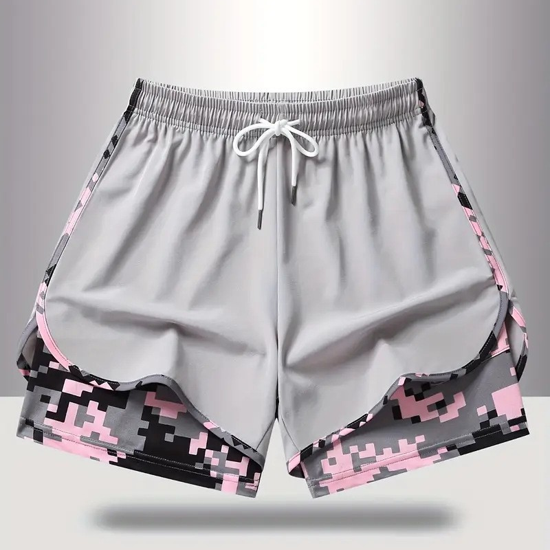 🏃‍60% KORTING OP 2-IN-1 SPORTSHORTS! 🔥 Ademende stof, camouflagevoering en zakken voor dames🏃‍♀️✨