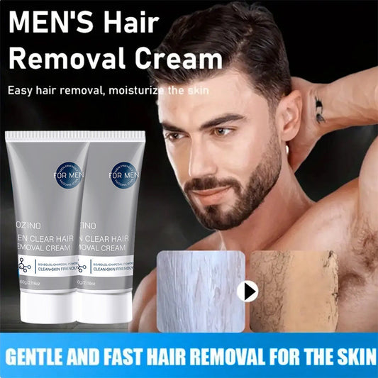 Ontharingscrème voor mannen 🧔 Zacht en niet-irriterend, te gebruiken op borst, rug, armen en benen ✨