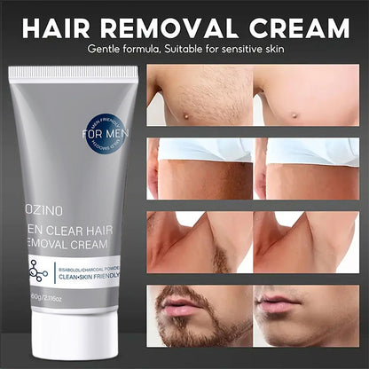 Ontharingscrème voor mannen 🧔 Zacht en niet-irriterend, te gebruiken op borst, rug, armen en benen ✨