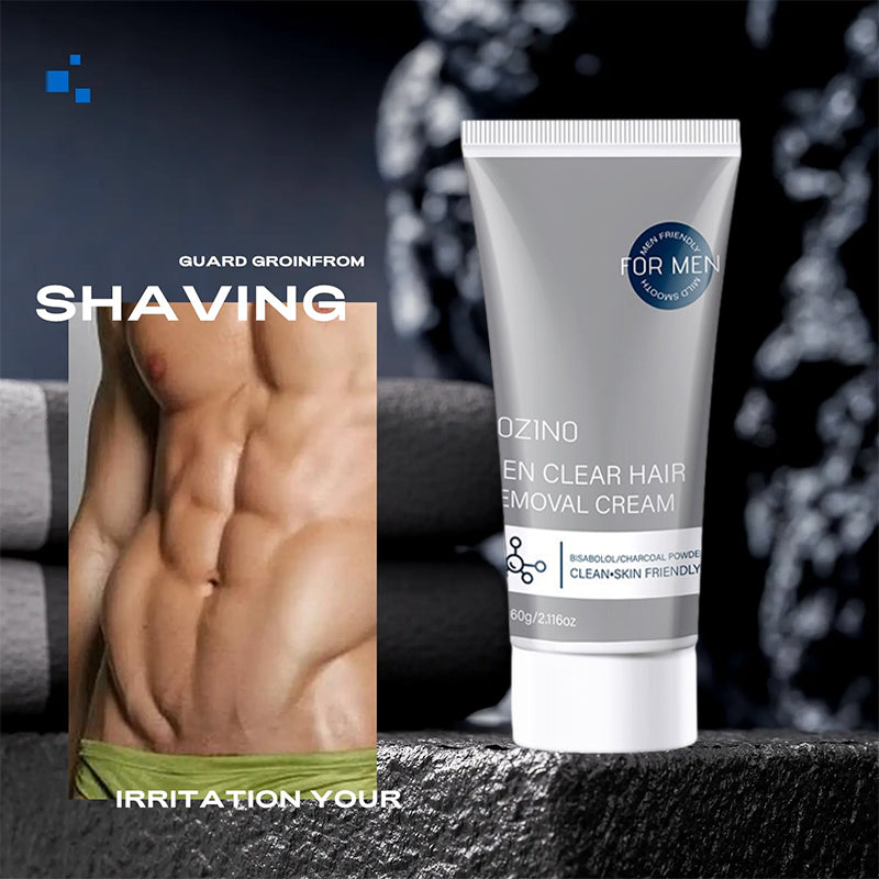 Ontharingscrème voor mannen 🧔 Zacht en niet-irriterend, te gebruiken op borst, rug, armen en benen ✨