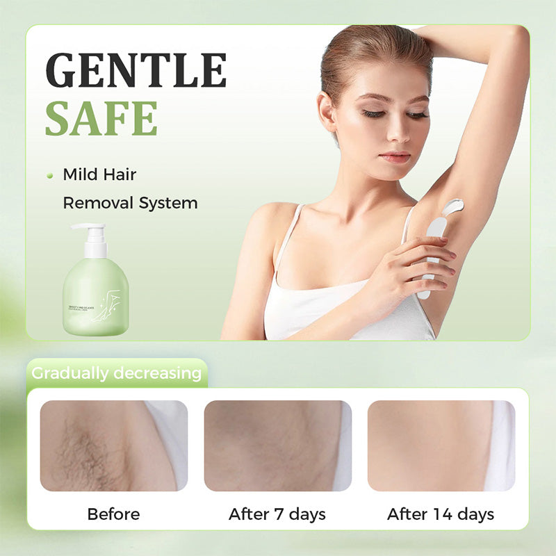 🧴 50% KORTING! 🪒 Zachte en milde set – Ontharingscrème + scheermesje – Pijnloos voor de gevoelige huid, geen donkere vlekken of stoppels 🌸