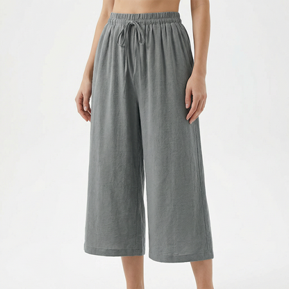 👖 LAATSTE DAG - 50% KORTING! ✨ Capribroek voor dames – met trekkoord in de taille, 6 kleuren, maten S-2XL 🌿