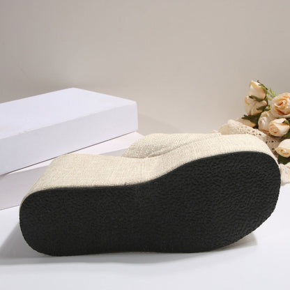 Sandalen die je langer laten lijken 👡 Instapmodel, dikke zool voor een optisch verlengend effect, antisliptextuur, comfortabel de hele dag, perfect voor de zomer ☀️