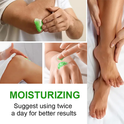 Voetmaskercrème met Tea Tree-olie 🦶 — Aloë voor diepe hydratatie, vitamine E voor het herstellen van gebarsten huid: Geniet thuis van een voetbehandeling van spakwaliteit 🧴