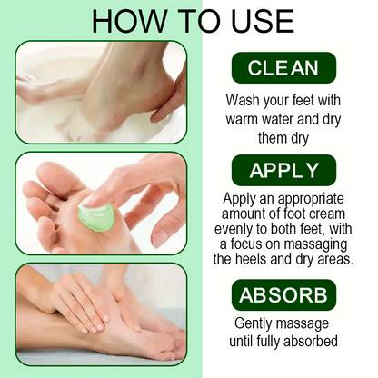 Voetmaskercrème met Tea Tree-olie 🦶 — Aloë voor diepe hydratatie, vitamine E voor het herstellen van gebarsten huid: Geniet thuis van een voetbehandeling van spakwaliteit 🧴