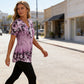 🥳ZOMER UITVERKOOP🥳50K+ VERKOCHT!💥60% KORTING! 🔥Dames Elegante Bloemenprint Korte Mouw Top