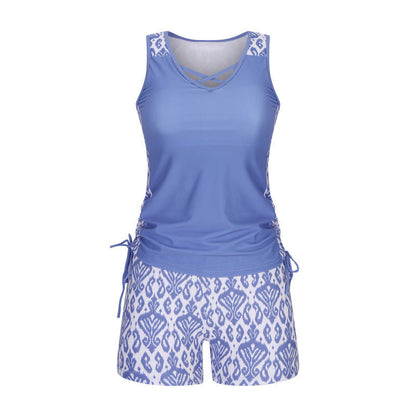 🥳ZOMERUITVERKOOP🥳💞Meer dan 50.000 verkocht!💥50% korting! 🔥Dames tankini met print, tweedelig badpak