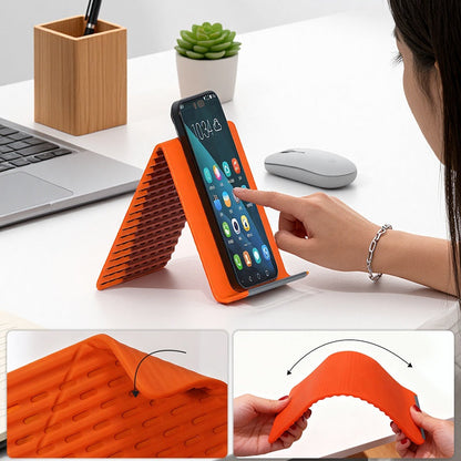 Flexibele standaard 🔄 Verstelbare aluminium kern, antislip, draagbaar, compatibel met meerdere apparaten 💻
