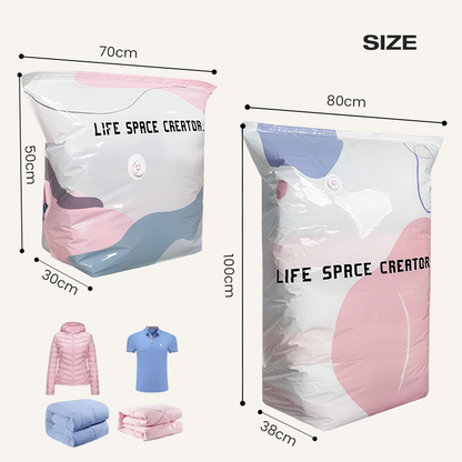 🌞Fris De Lente In Met 50% Korting!🧳Grote Vacuüm Opbergzakken Zonder Pomp – Bespaar Ruimte voor Kleding, Dekbedden en Beddengoed