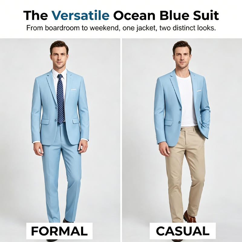 ✨👔60% KORTING + GRATIS VERZENDING 💼Tweedelig herenpak in moderne pasvorm – ademend, kreukvrij en professionele stijl ✨