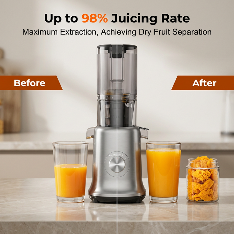 ✨🥤60% KORTING + GRATIS VERZENDING🍎Koudgeperste sapcentrifuge met hoge opbrengst – 110 mm extra brede vulopening, 98% sapopbrengst en eenvoudige reiniging ⚡