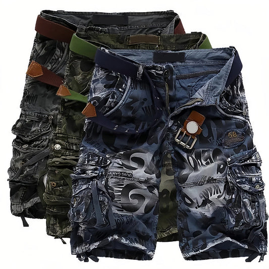 Cargo shorts voor heren 🩸 Klassiek en robuust, meerdere zakken voor al je spullen, soepele ritssluiting, duurzaam en slijtvast, geschikt voor zowel werk als buitenactiviteiten 💪