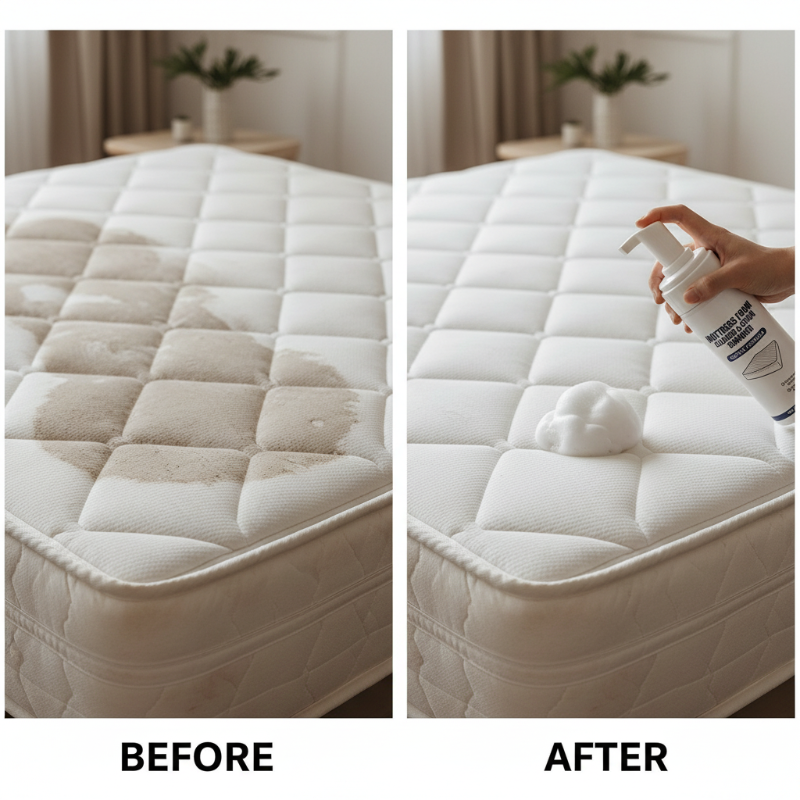 🛏️🧼 Matrasreiniger voor alle soorten oppervlakken – Vlekverwijdering zonder afspoelen, geurverwijdering en antibacteriële bescherming – Betalen bij levering ✨✅
