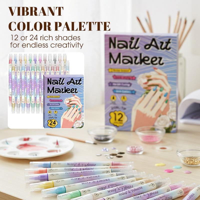 ✍️ 50% KORTING! 💅 Nagelkunstpen met 2-in-1-punt – Nauwkeurige lijnen en details – Ideaal voor thuis of onderweg – nette, professionele nagelkunst zonder veel moeite ✨