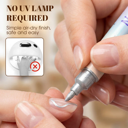 ✍️ 50% KORTING! 💅 Nagelkunstpen met 2-in-1-punt – Nauwkeurige lijnen en details – Ideaal voor thuis of onderweg – nette, professionele nagelkunst zonder veel moeite ✨