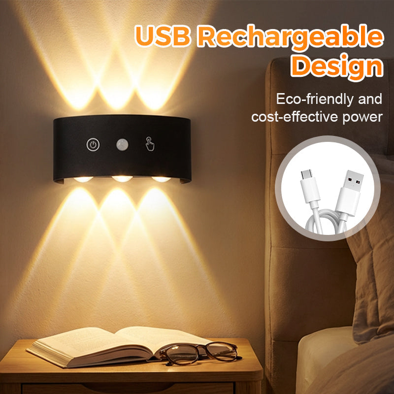 💡 50% KORTING! 🔋 Oplaadbaar led-nachtlampje met bewegingssensor – instelbare helderheid, magnetische bevestiging en ideaal voor gangen, trappen en slaapkamers 🌙