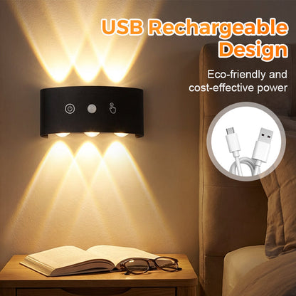 💡 50% KORTING! 🔋 Oplaadbaar led-nachtlampje met bewegingssensor – instelbare helderheid, magnetische bevestiging en ideaal voor gangen, trappen en slaapkamers 🌙