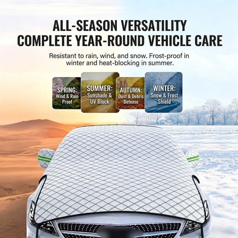 🌦️ NU 50% KORTING! 🚗 Dikke halve autohoes – Zonbescherming in de zomer, sneeuwbescherming in de winter – Slijtvast en weerbestendig – Perfect voor het Zweedse klimaat ❄️