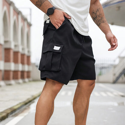 🩳 TIJDELIJKE AANBIEDING: 50% KORTING! ✨ Heren cargoshorts – Relaxed fit, boven de knie, trekkoord, ademend ☀️