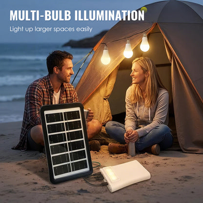 🔥LAATSTE DAG – 50% KORTING⚡ Zonne-energiesysteem met meerdere lampen💡 3 helderheidsstanden · 3 ledlampen (kabel van 2,8 meter), 🌧️ Werkt zelfs op bewolkte dagen