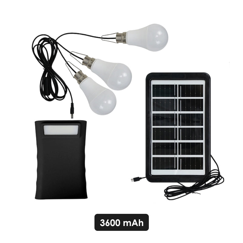 🔥LAATSTE DAG – 50% KORTING⚡ Zonne-energiesysteem met meerdere lampen💡 3 helderheidsstanden · 3 ledlampen (kabel van 2,8 meter), 🌧️ Werkt zelfs op bewolkte dagen