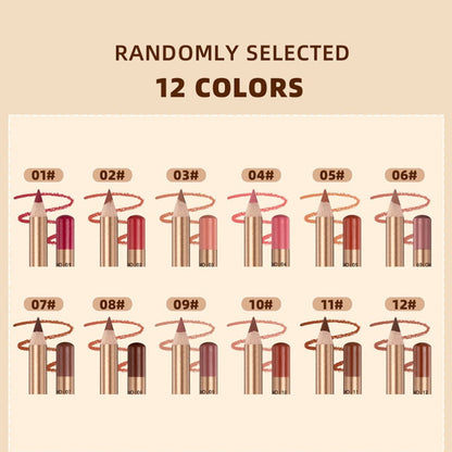 👄 50% KORTING! 💄 Set met 12 kleurpotloden voor de lippen die niet uitlopen – langhoudend, romig en waterbestendig – perfect voor dagelijks gebruik of professionele make-up 🎨