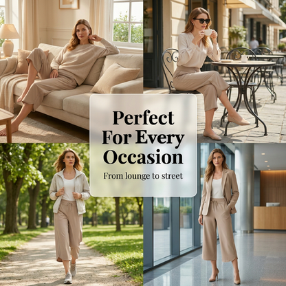 👖 ✨50% RABATT!✨ Damen Lässige Weite Caprihose – Bequem, Lässig & Vielseitig! ✨