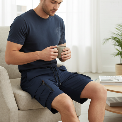 🩳 TIJDELIJK 50% KORTING! ✨ Sneldrogende cargo shorts voor heren – met meerdere zakken, lichtgewicht ✨