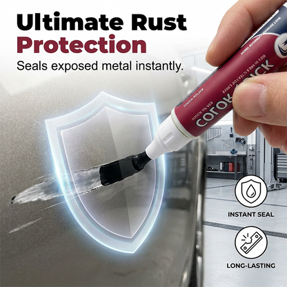 🚗50% KORTING🖊️ Zwarte lakstift | Bedekt krassen direct · Applicatorpunt met dubbele werking · Duurzame, waterbestendige afwerking