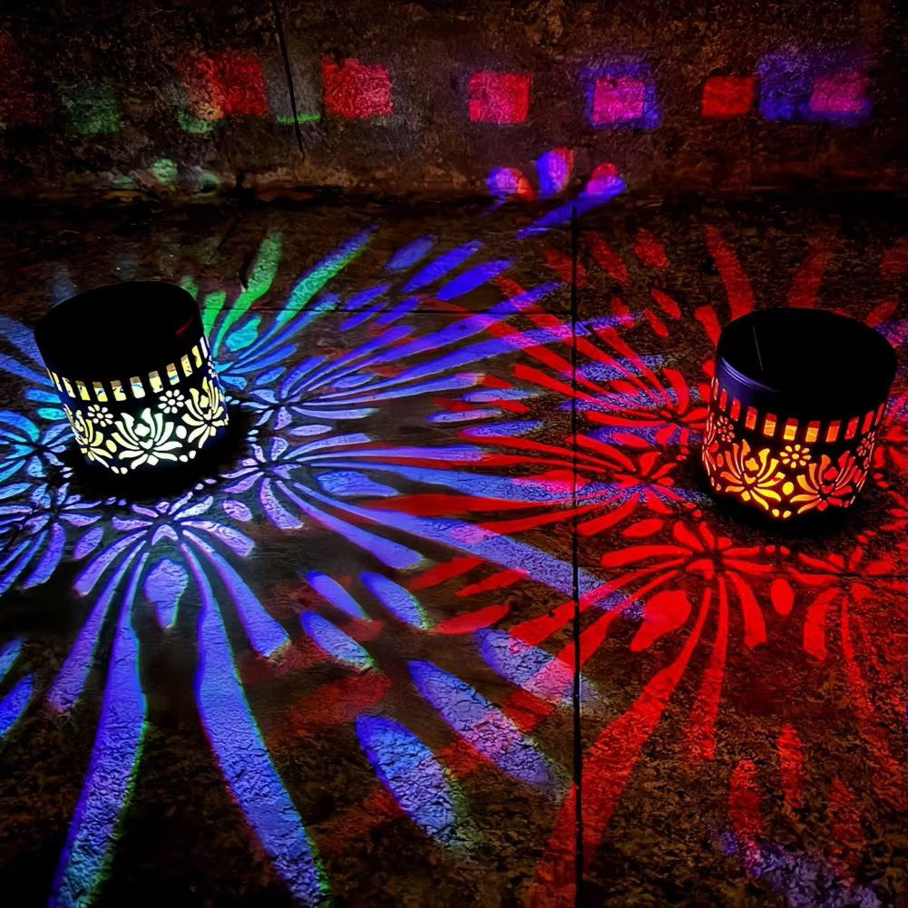 🌞 50% KORTING! 🌀 Mandala-lamp op zonne-energie – Prachtige patroonprojectie, 2-in-1 vloer- en wandverlichting & IP65 waterdicht met automatische aan/uit-functie 🌿