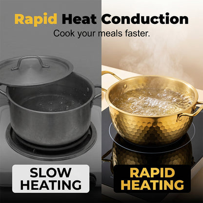 🔥LAATSTE DAG - 50% KORTING 🍜 Hoogwaardige ramenpan met hamerslag | Roestvrij staal 🍳 Veelzijdig en geschikt voor diverse toepassingen