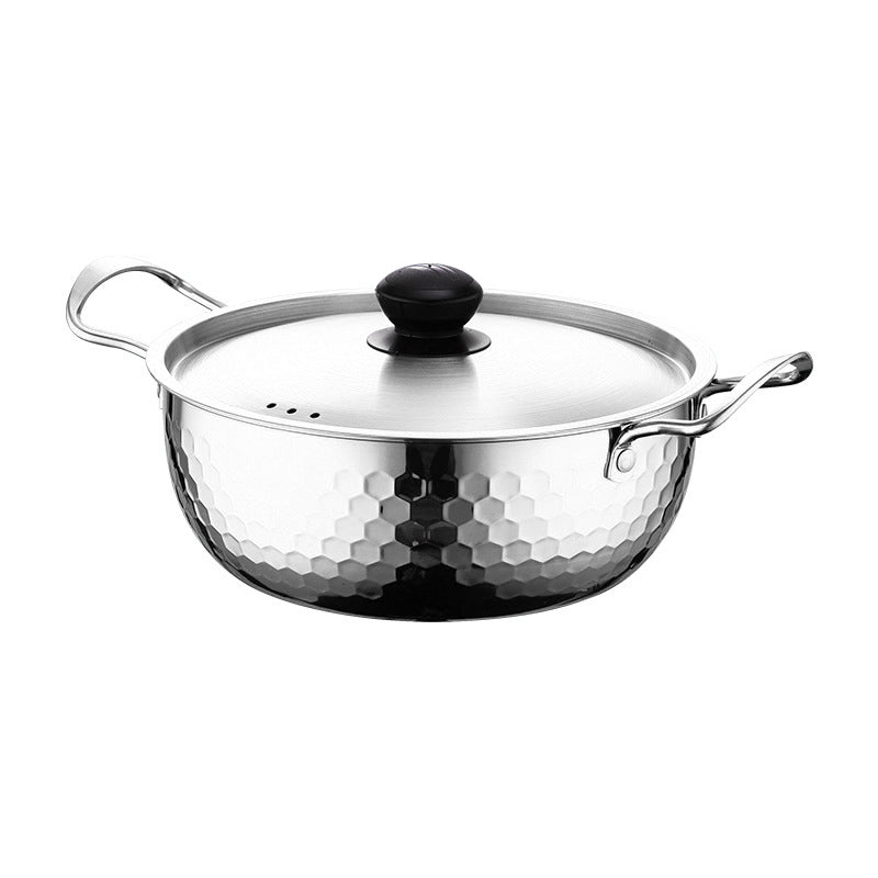 🔥LAATSTE DAG - 50% KORTING 🍜 Hoogwaardige ramenpan met hamerslag | Roestvrij staal 🍳 Veelzijdig en geschikt voor diverse toepassingen