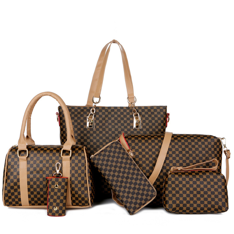 🔥LAATSTE DAG - 50% KORTING👜 6-delige tassenset | ✨ Hoogwaardig PU-leer · Klassiek, duurzaam en gemakkelijk schoon te maken🎒