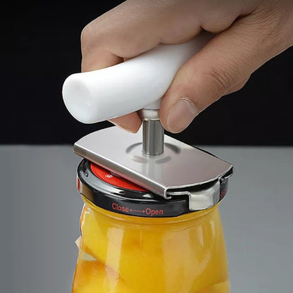 🔧 Verstelbare Potopener in Roestvrij Staal – Ergonomisch Handvat – Perfect voor Zwakke Handen ✨🫙