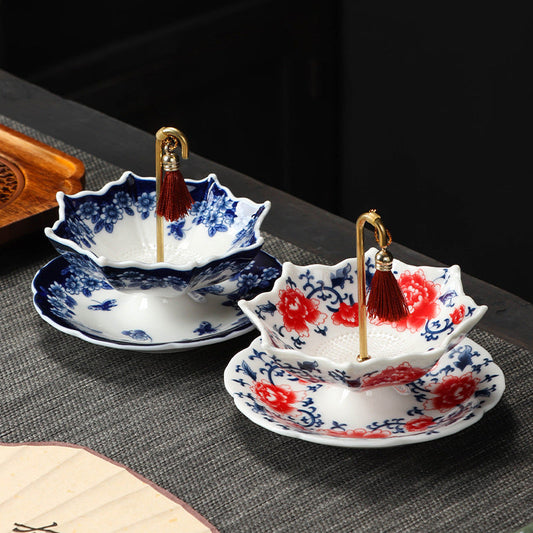 🔥50% KORTING! 🎁Set keramische theezeefjes in de vorm van een paraplu  Een speels cadeau voor theeliefhebbers! 💝🍵