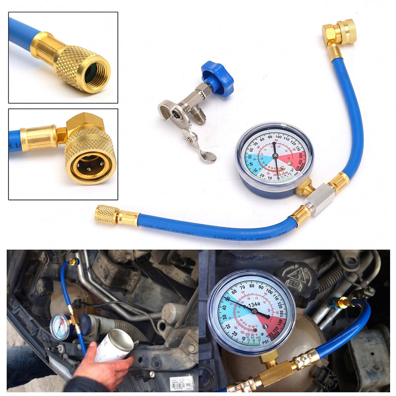 🔧 50% KORTING! ❄️ R134a airco-vulslang met meter – Lekvrij, gemakkelijk af te lezen en geschikt voor auto’s, vrachtwagens of airco’s thuis – veilig zelf bijvullen 🚗