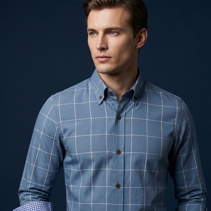 🔥 50% KORTING 👕 Herenoverhemd met moderne pasvorm en ruitpatroon ✨ Stijlvol comfort voor zowel doordeweeks als in het weekend