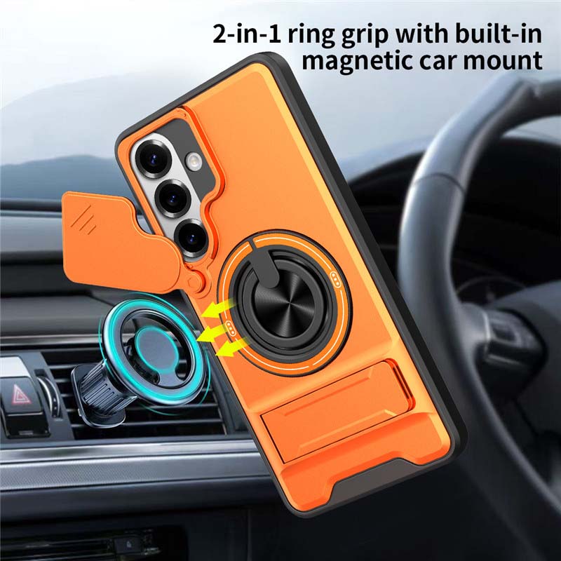 📱 TIJDELIJKE AANBIEDING: 50 % KORTING! ✨ Samsung-hoesje – uitschuifbare camerabescherming, draaibare ring & magnetische bevestiging, perfecte bescherming & stijl 🔄