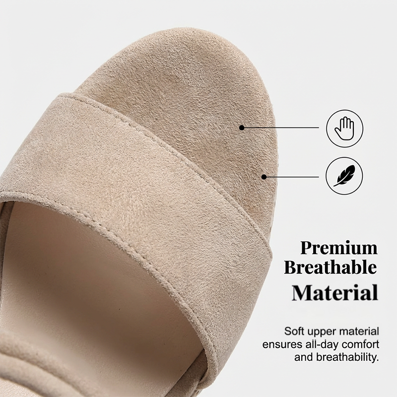 👡 50% KORTING! ☀️ Sandalen met sleehak voor dames – Comfortabel, stevig en stijlvol – perfect voor zomerjurkjes, korte broeken of een dagje in de stad – dempende zool voor lange wandelingen 🌸